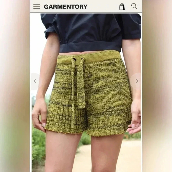 MARIA DORA FRILL CASHMERE BLEND SHORTS SIZE S - Picture 2 of 6